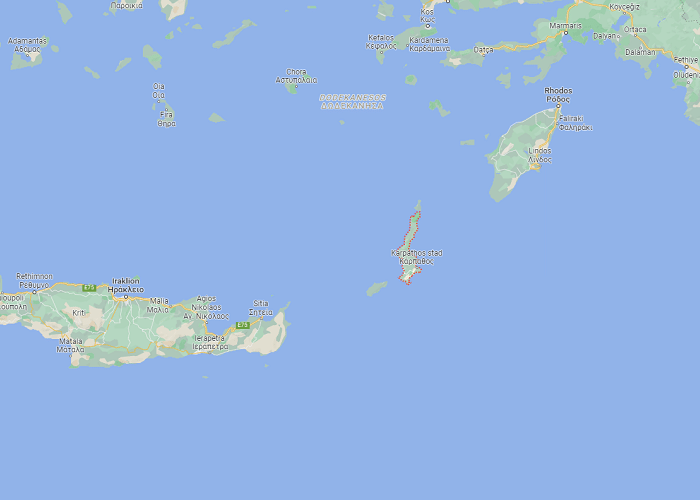 Kaart Karpathos - Waar ligt Karpathos